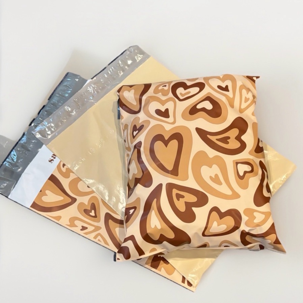 Neutral Colored Mailers | 10x13 | Set of 20 | Coffee Colored Aesthetic